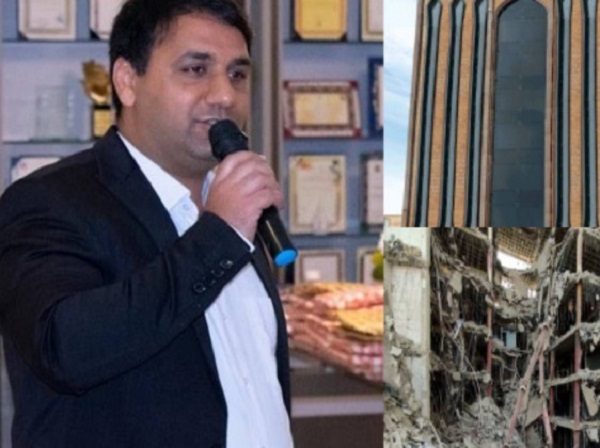 دادستان اهواز: حسین عبدالباقی، مالک و پیمانکار اصلی ساختمان «متروپل» آبادان در حادثه ریزش ساختمان فوت کرده است دادستان اهواز: حسین عبدالباقی، مالک و پیمانکار اصلی ساختمان «متروپل» آبادان در حادثه ریزش ساختمان فوت کرده است