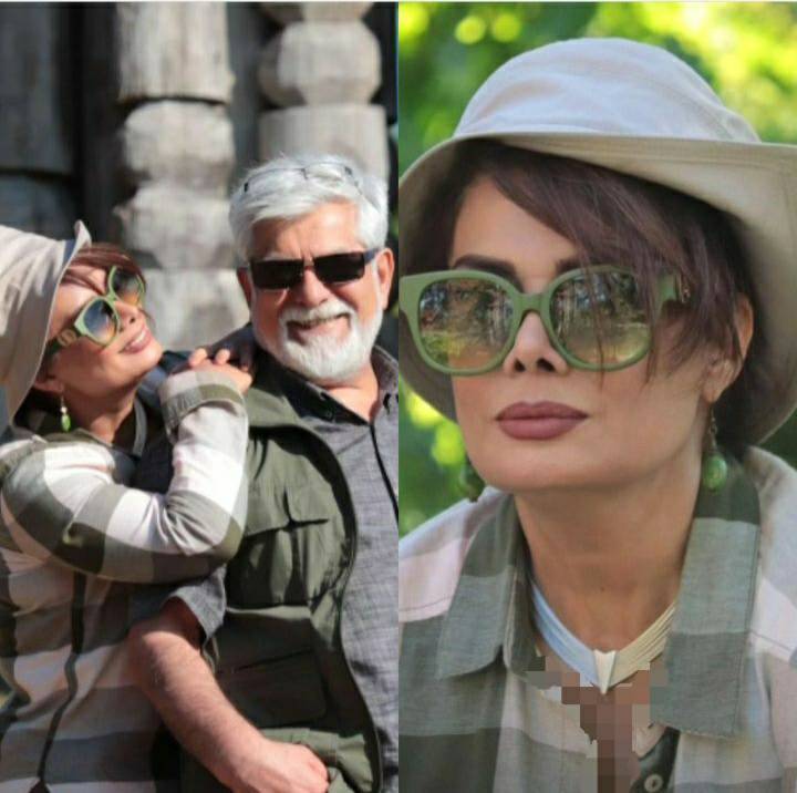 استایل جنجالی عاطفه رضوی در کنار همسرش+ عکس استایل جنجالی عاطفه رضوی در کنار همسرش+ عکس