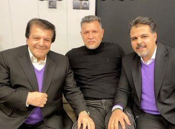 عکس | علی دایی در آغوش بزن بهادر سینمای ایران عکس | علی دایی در آغوش بزن بهادر سینمای ایران