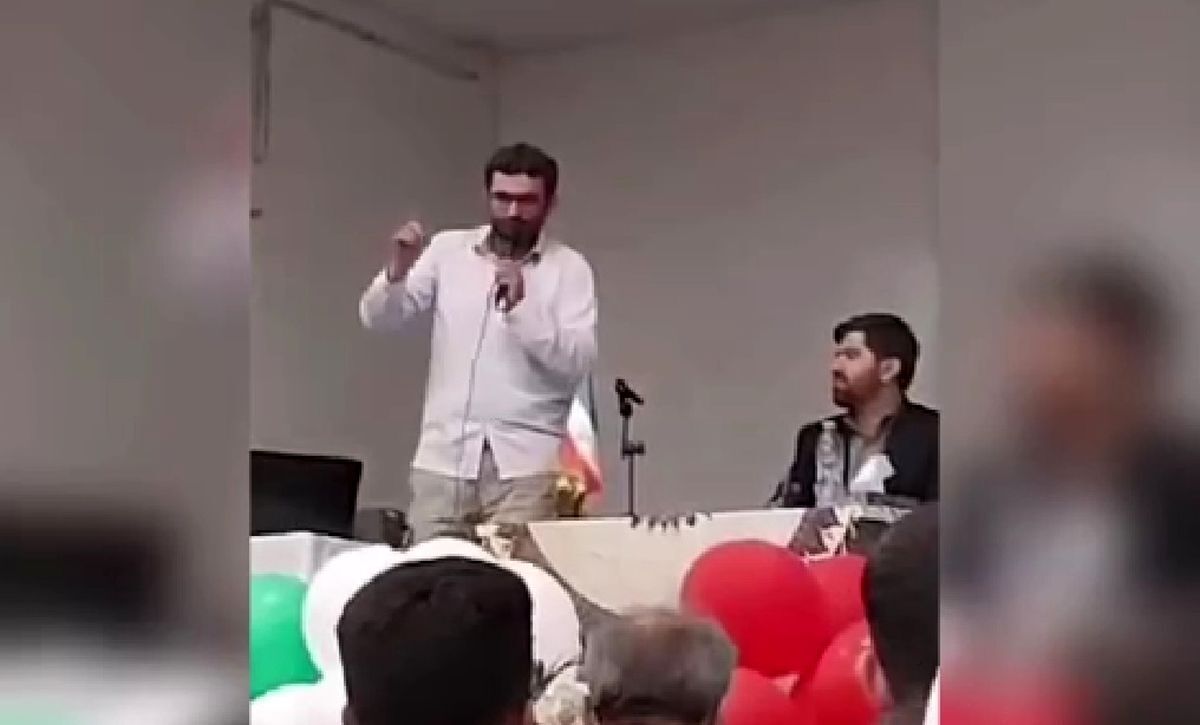 فرد توهینکننده به حامیان پزشکیان قهر کرد