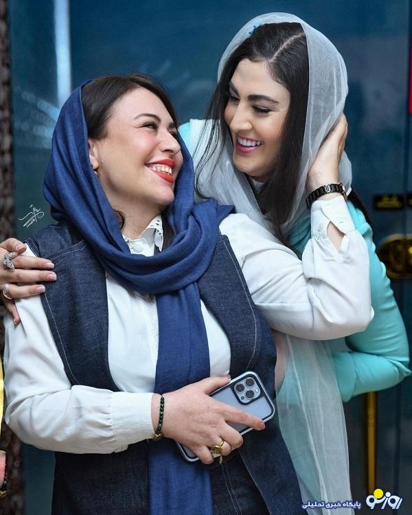 گیتی قاسمی و مریم مومن در یک اکران مردمی (عکس)