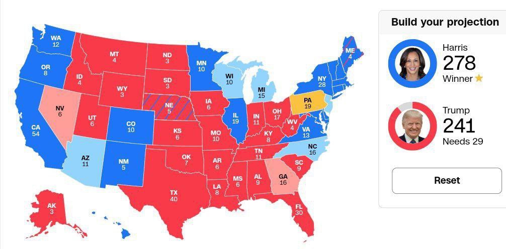 پیشبینی خبرساز CNN از نتیجه انتخابات آمریکا