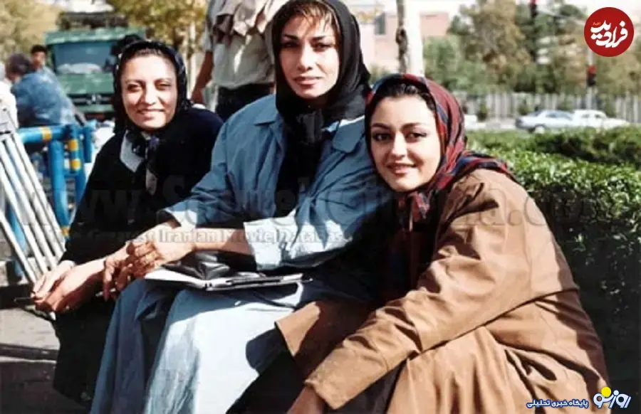 شقایق فراهانی در پشت صحنه چهارمین فیلم اش در سال ۷۷