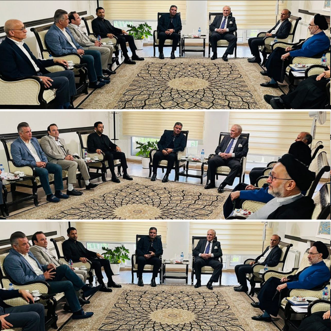 عکس| دیدار جمعی از پیشکسوتان پرسپولیس و تیم ملی با سید محمد خاتمی