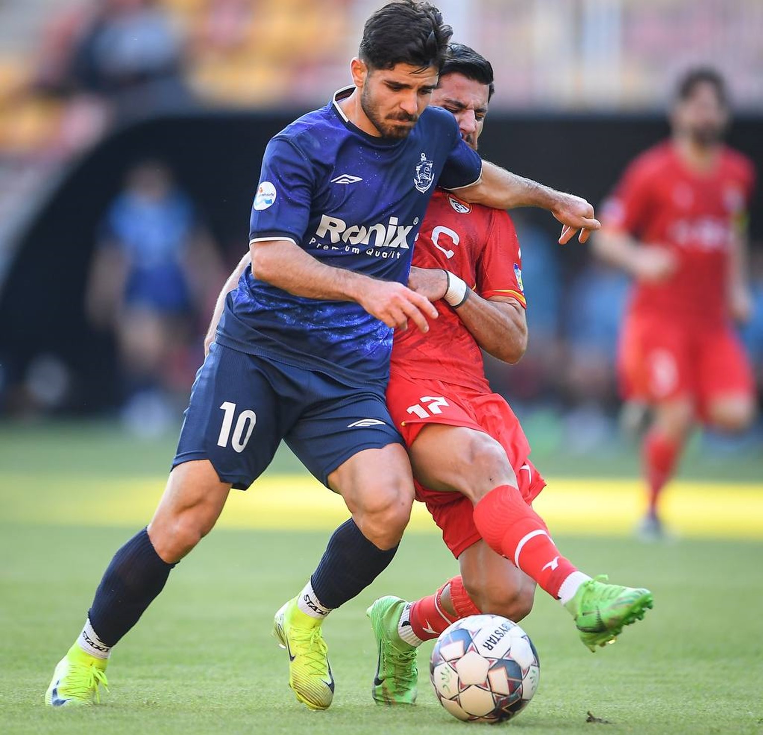 محمد عمری وینگر ملوان و بازیکن سابق تیم ملی ایران و پرسپولیس تهران - پوریا سرابادانی هافبک فولاد خوزستان -لیگ برتر ایران