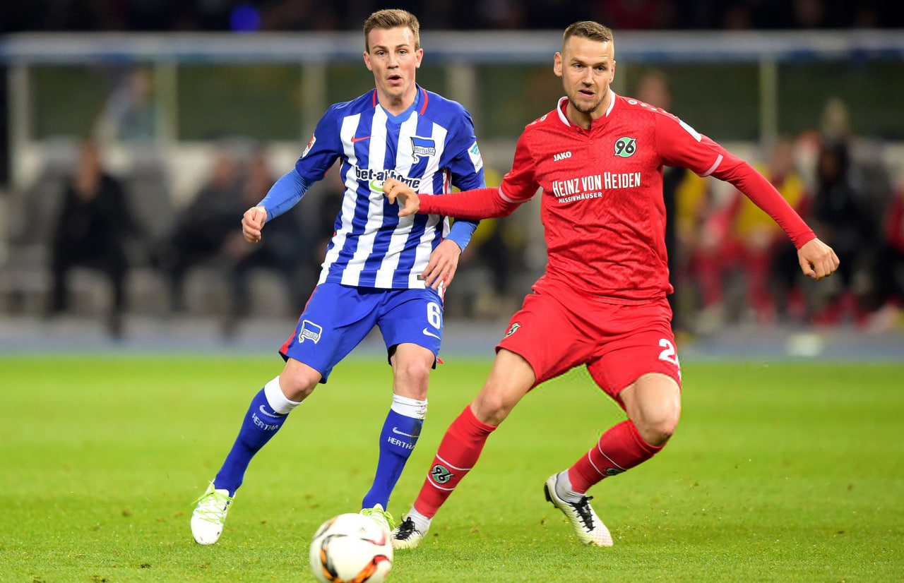 الکساندر میلوشویچ مدافع صربستانی مدنظرپرسپولیس تهران در کنار ولادیمیر درایدا بازیکن تیم هرتابرلین