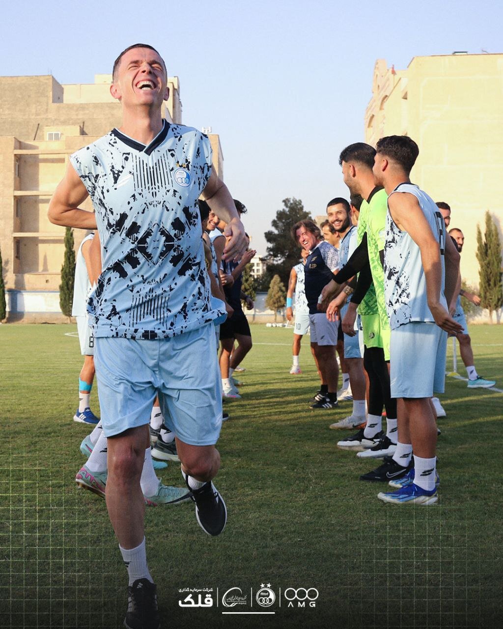 عکس| یاسر آسانی و موسی جنپو در تونل وحشت استقلال