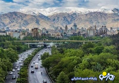 تداوم هوای قابل قبول در تهران تداوم هوای قابل قبول در تهران