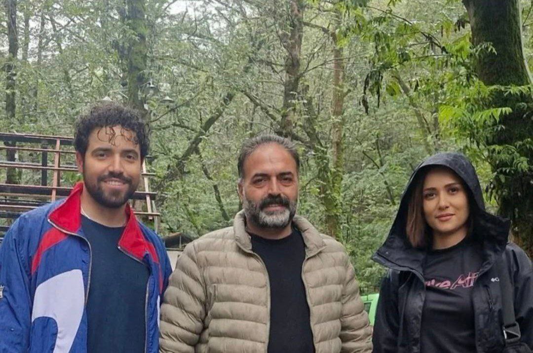 پریناز ایزدیار و شروین حاجی‌پور در پشت‌صحنه فیلم