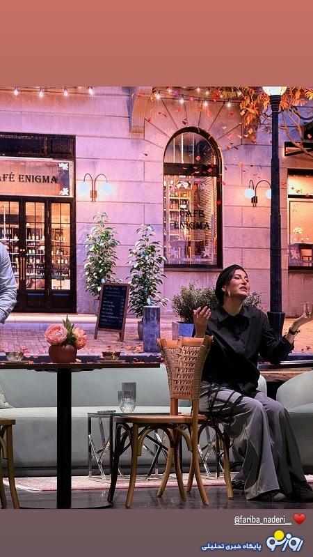 تیپ فریبا نادری در اجرای نمایش «روایتهای زناشویی» در دبی تیپ فریبا نادری در اجرای نمایش «روایتهای زناشویی» در دبی