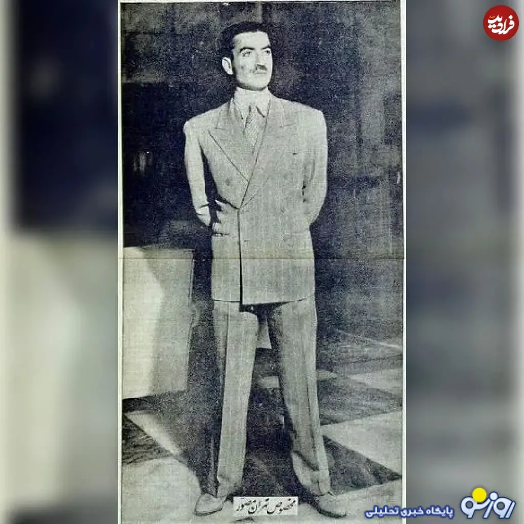 عکس محمدرضا پهلوی با سبیل