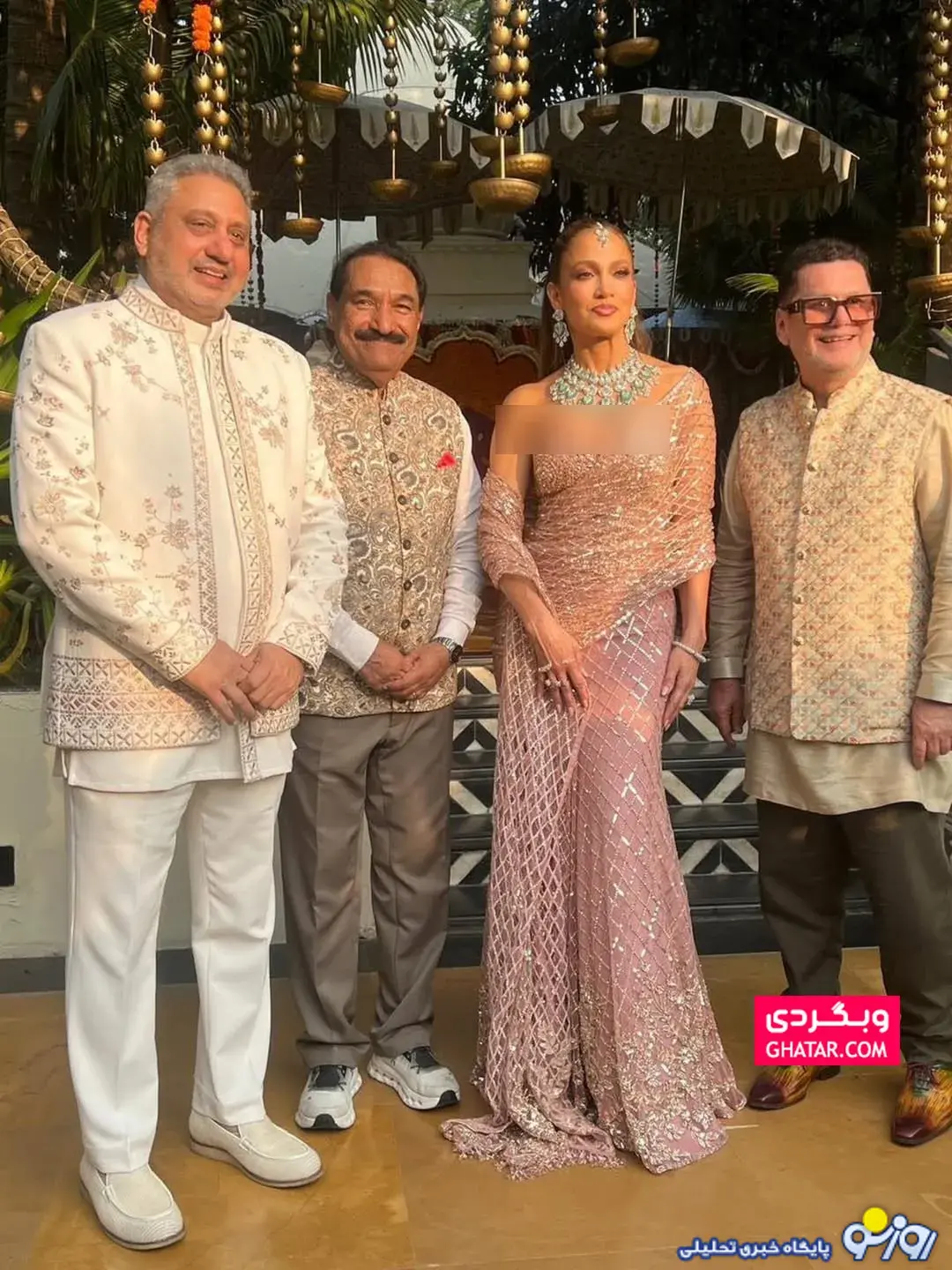 جنیفر لوپز  در لباس سنتی هندی!